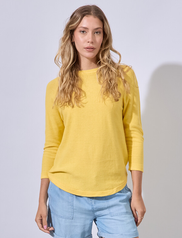 Buzo Raglan Algodon AMARILLO