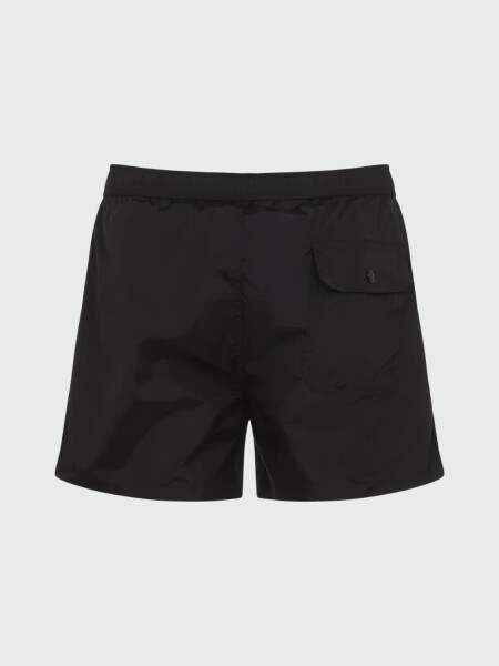 Moncler - Bañador con Ribetes Tricolor Negro