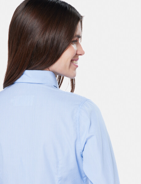 CAMISA ENTALLADA Azul