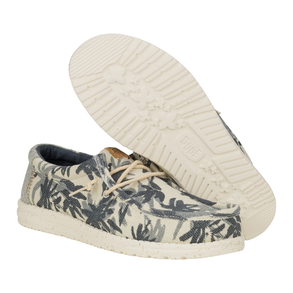 Wally Palm Jute - Hombre Egret/Cloud Blue