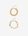 Pulseras Flexibles Sets Metal Set Pulseras Flexibles Metal - Dorado