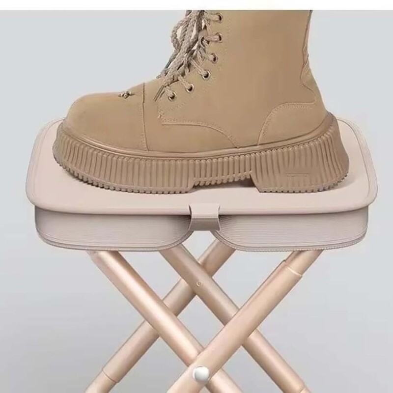 Asiento Plegable Portátil Tipo Cartera – Camping, Pesca, Picnic BEIGE