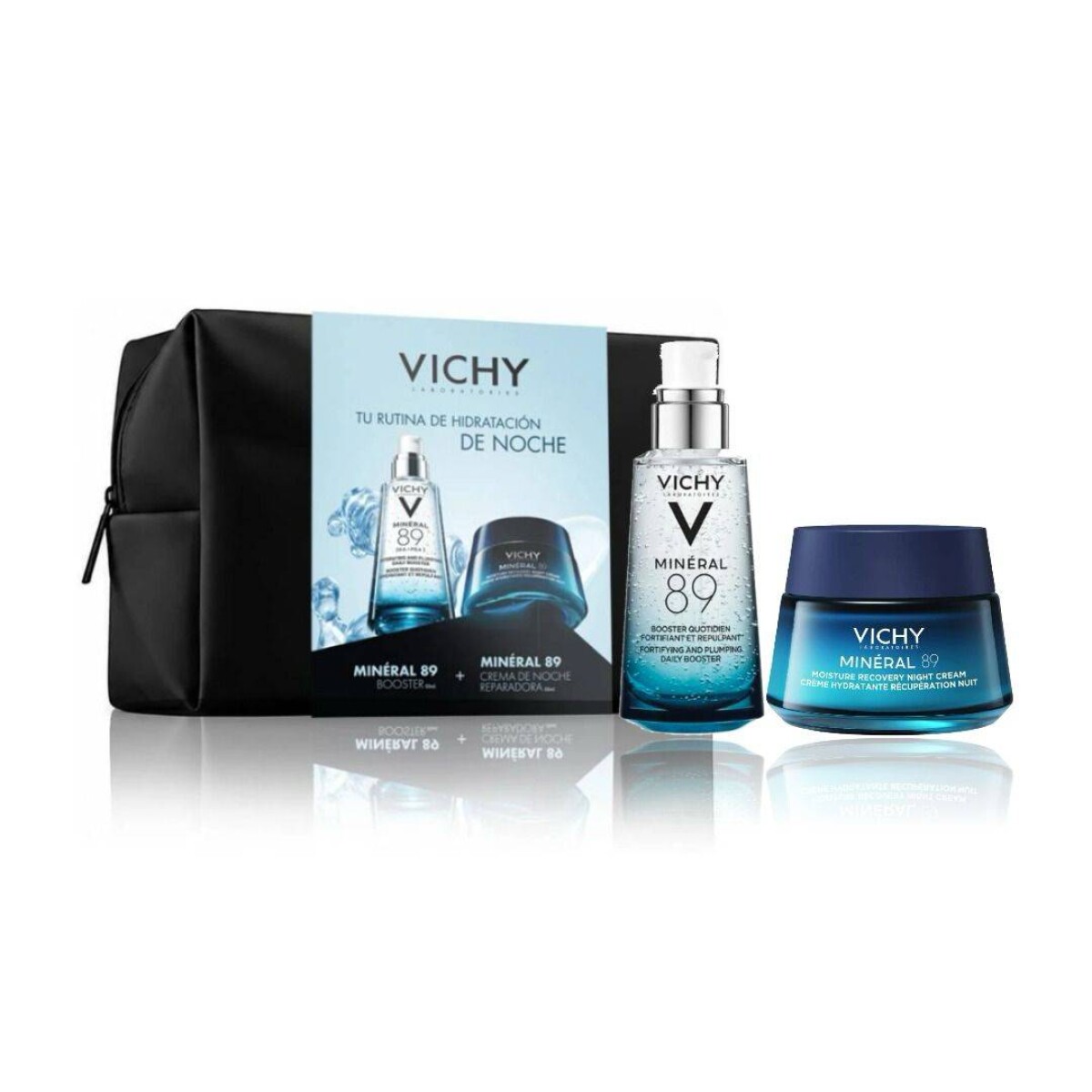 Pack Serum Vichy Mineral 89 50ml + Crema de noche 50ml - Con Neceser de Regalo 