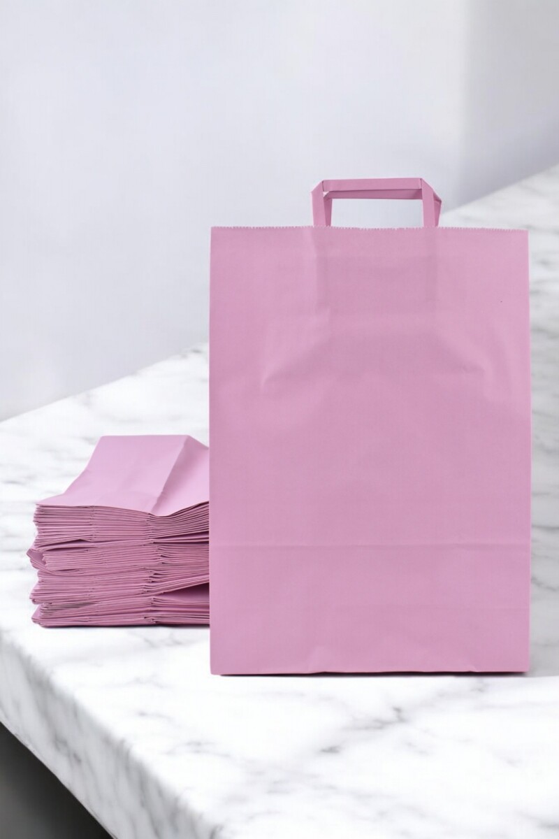 Pack x 100 - bolsa 30x12x41 cm. - PASTEL PINK 
