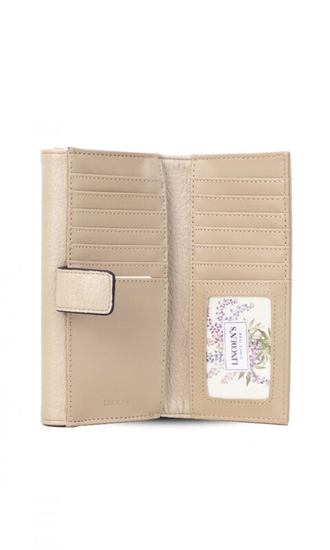 BILLETERA MIRANDA CREMA