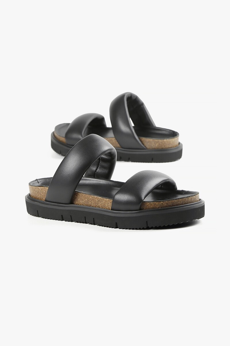 SANDALIA LUGG PUFF Negro