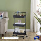 Organizador Estanteria Pvc 3 Niveles Baño Cocina Organizador Estanteria Pvc 3 Niveles Baño Cocina