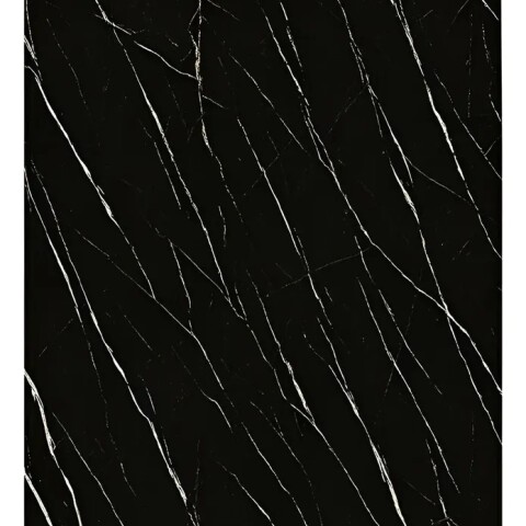 Placa PVC Símil Mármol 3mm Con Detalle Área Útil 2,20×1,22m Mármol Negro