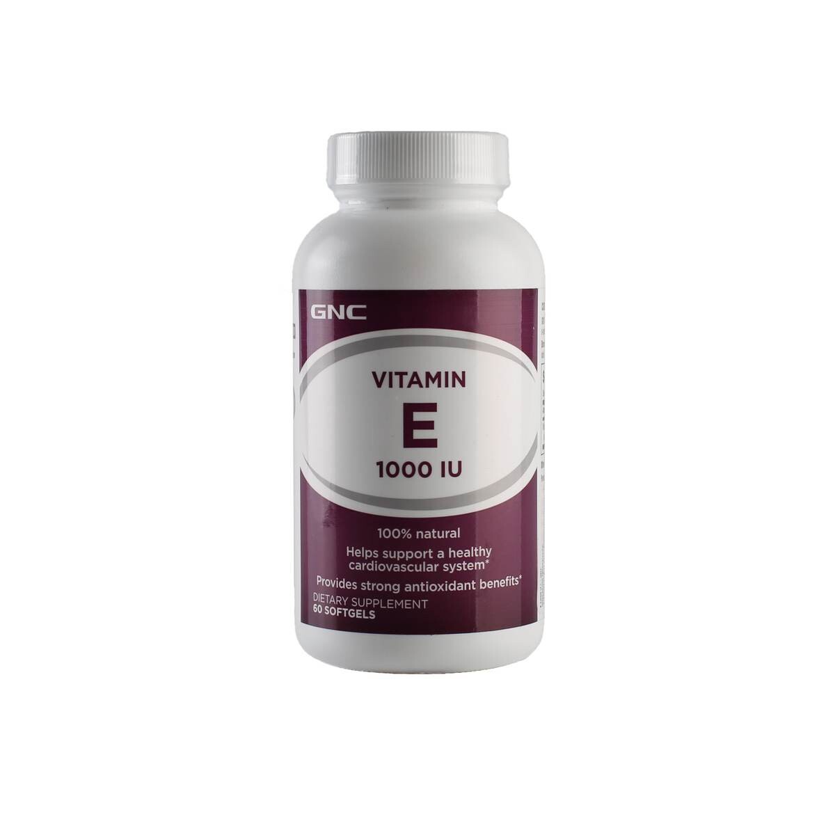 VIT. E NATURAL 1000 I.U. GNC FR. X 60 CÁ 