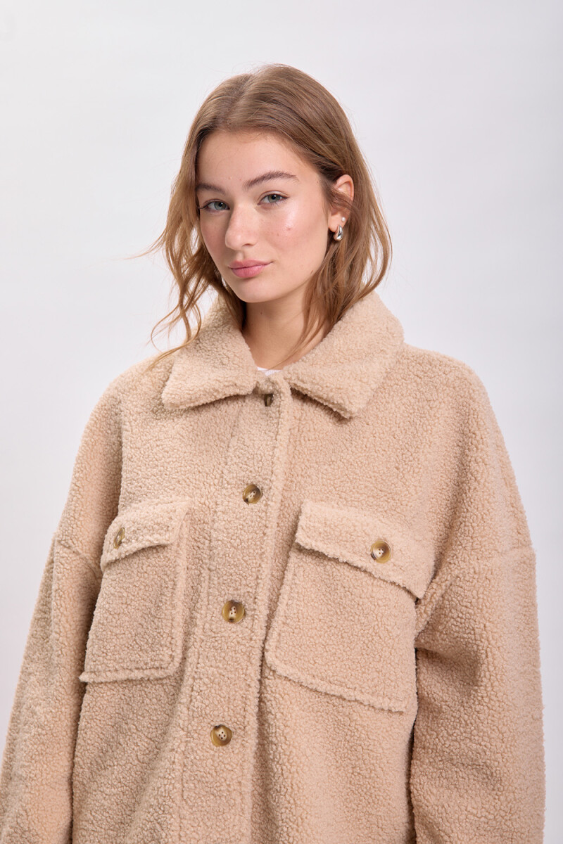 Sobrecamisa sherpa Marrón
