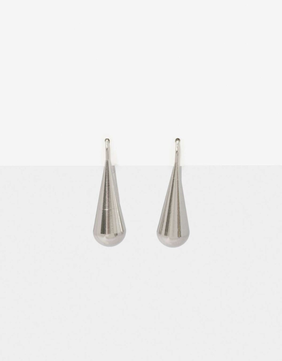 Aros Corto De Acero - Plateado 