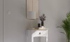 Mesa de luz Sommier - Linea Mexicana Blanco