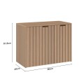 MUEBLE DE BAÑO NICE 80 CM. COLOR NOGAL/NOCE AMENDOA Mueble De Baño Nice 80 Cm. Color Nogal/noce Amendoa