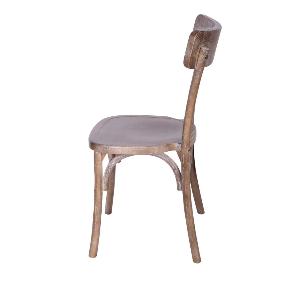 SILLA DE COMEDOR MADERA NATURAL-BEIGE MODENA