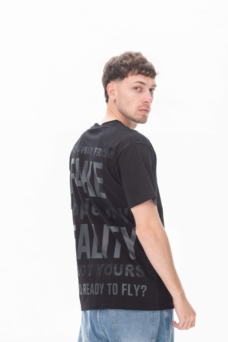 Remera Fake Negro