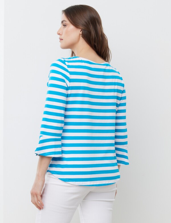 Remera Marine BLANCO/AZUL