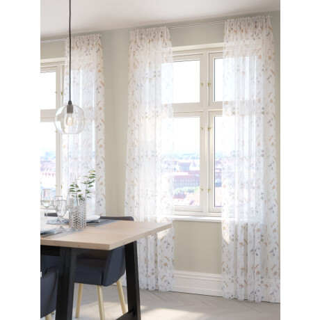 Cortina SILJAN 1x140x300 flores Estampado