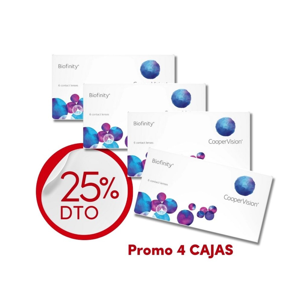 Biofinity esférico - PROMO 4 cajas 