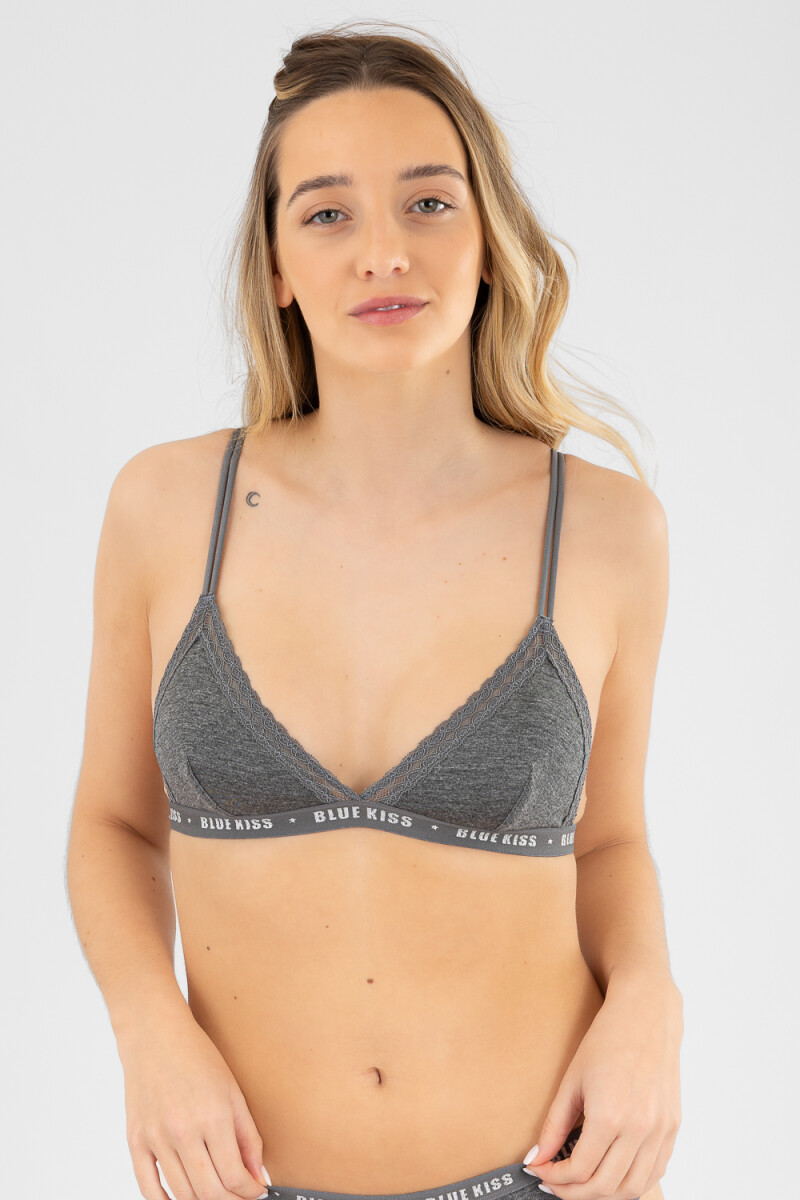 Soutien triangulo lirio Gris