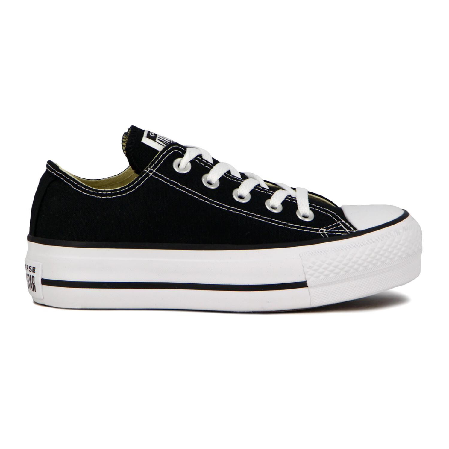 Championes Converse Chuk Taylor Plataforma - Negro-blanco — Macri