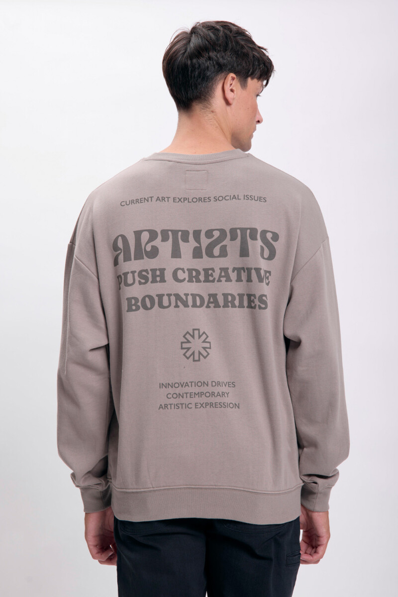 Buzo deportivo oversize Marrón