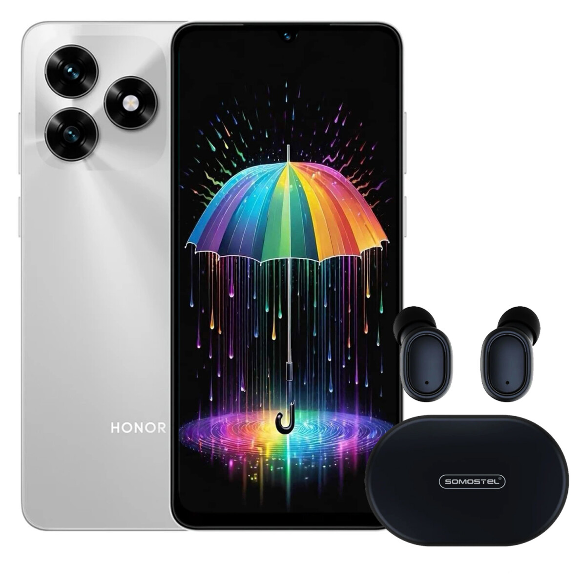 Honor X5c 4gb 128gb 13mpx 4g Wifi Huella + Regalo - PLATEADO 