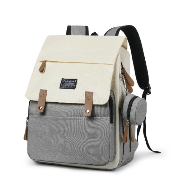 Mochila maternal SIMONA blanco gris