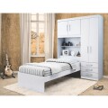 ROPERO CON CAMA 1 PLAZA - 4 PUERTAS 3 CAJONES 2 ESTANTES ROPERO CON CAMA 1 PLAZA - 4 PUERTAS 3 CAJONES 2 ESTANTES
