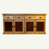 Aparador rustico c/acero corten 180x45x85h (por pedido) Aparador rustico c/acero corten 180x45x85h (por pedido)