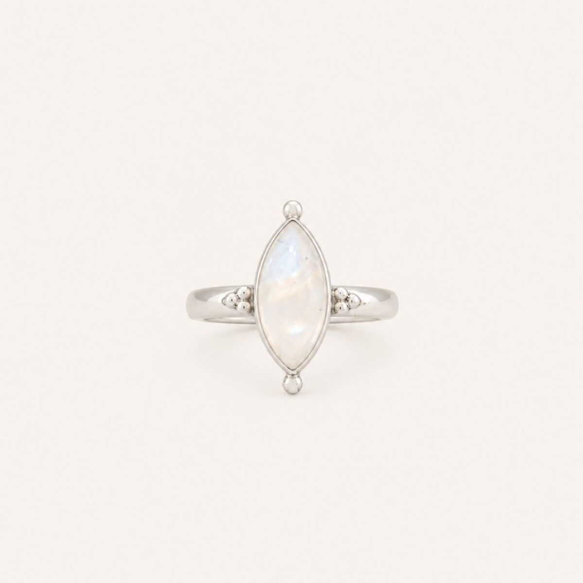 Anillo Gota Piedra Lunar - Plata 925 