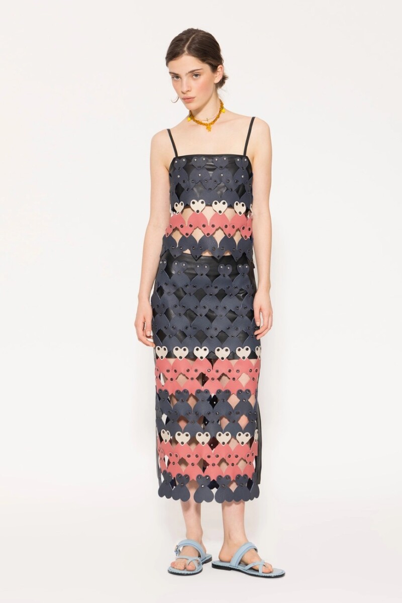 POLLERA HEARTS Multicolor