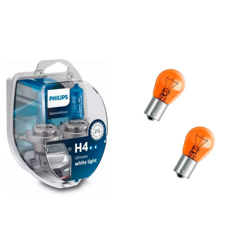 LAMPARA COMBO PACK lámpara H4 Diamond Vision + 12496NA LAMPARA COMBO PACK lámpara H4 Diamond Vision + 12496NA