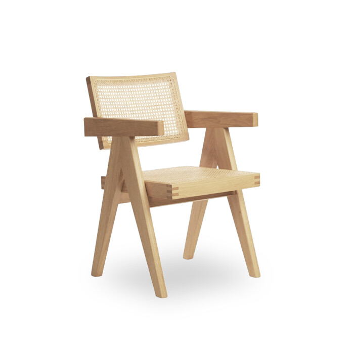 Silla Berlin Apoyabrazos Natural | PREVENTA