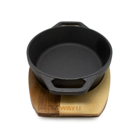 Cacerola Wayu Iron Cast Base de Madera