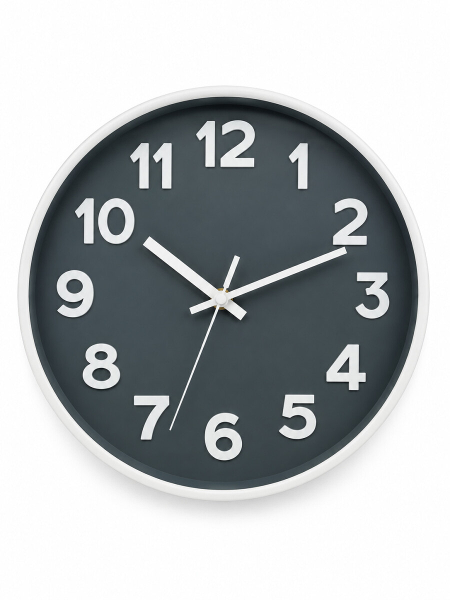 RELOJ DE PARED - GRIS 