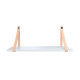 Estante con correas de cuero BEIGE