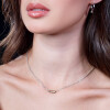 Cadena Ovo de Moon en plata 925 con detalles de oro 18k Cadena Ovo de Moon en plata 925 con detalles de oro 18k