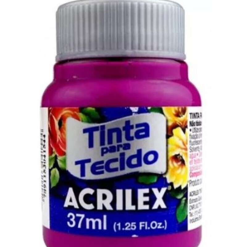 Pintura Para Tela 37 Ml. 549 Magenta Acrilex #PINTURA PARA TELA ACRILEX 37 ML. 549 MAGENTA