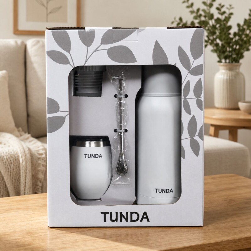 Set Matero Térmico Tunda Blanco Blanco