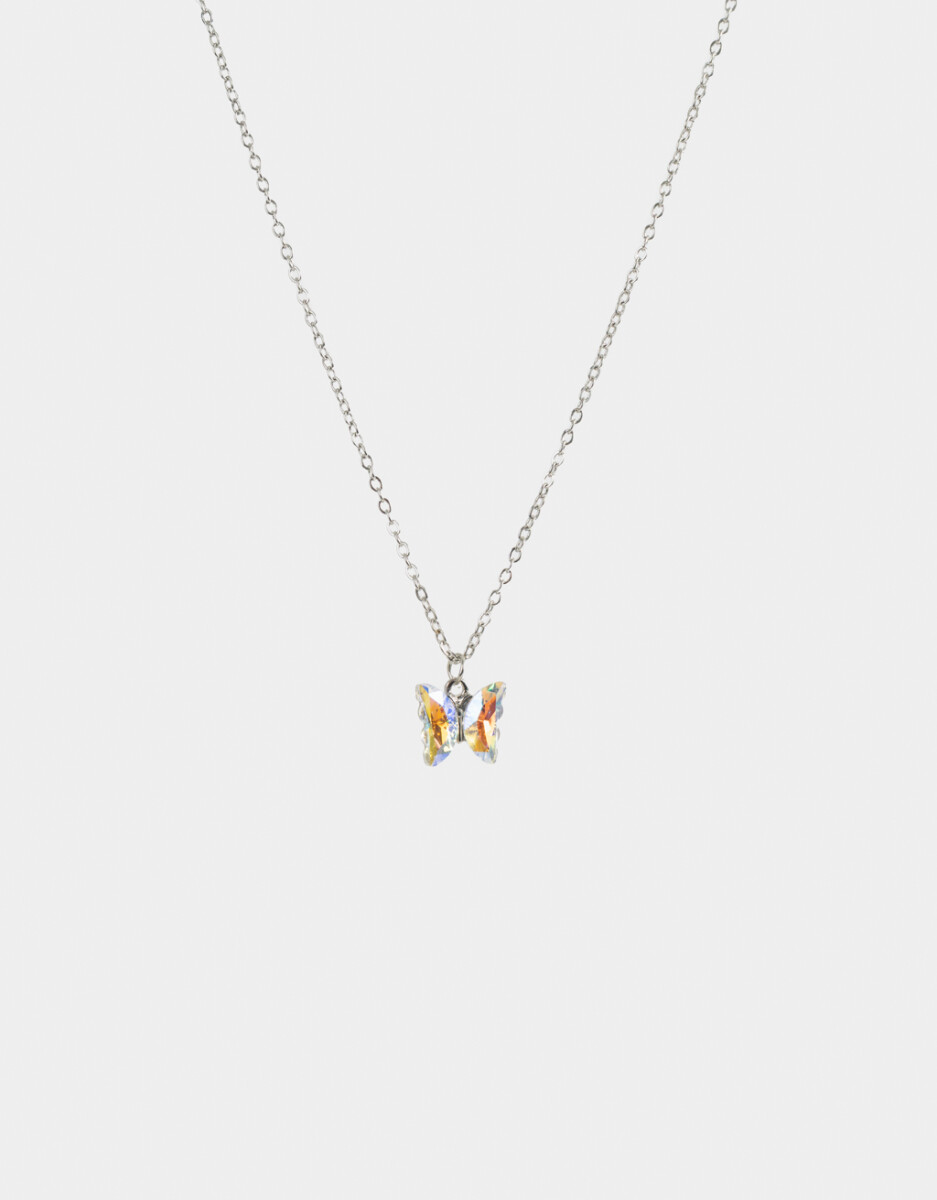 Cadena Corta Con Dije Mariposa 