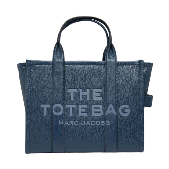 MARC JACOBS - THE LEATHER MEDIUM TOTE BAG Azul