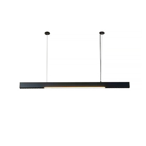 Lámpara colgante LED rectangular negra cálida 30° IX4600