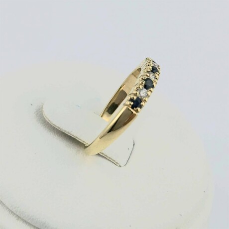 Anillo de oro 18 ktes, MEDIO SIN FIN. Anillo de oro 18 ktes, MEDIO SIN FIN.
