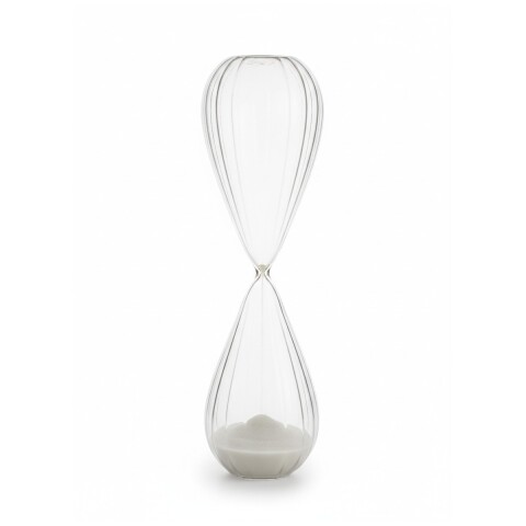RELOJ DE ARENA BLANCO 11X40CM Unica