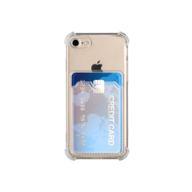 Protector iPhone 7/8 transparente con porta tarjeta Protector Iphone 7/8 Transparente Con Porta Tarjeta