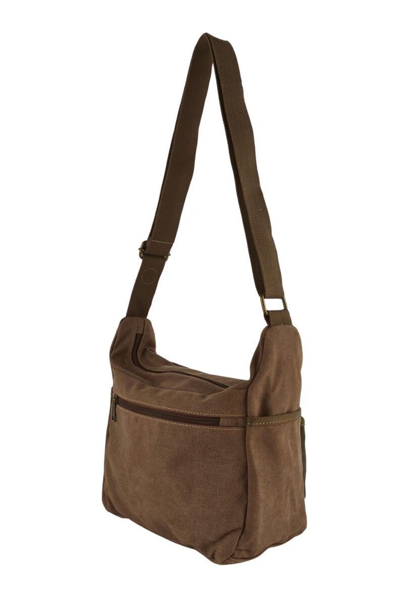 Bolso morral mensajero Marrón