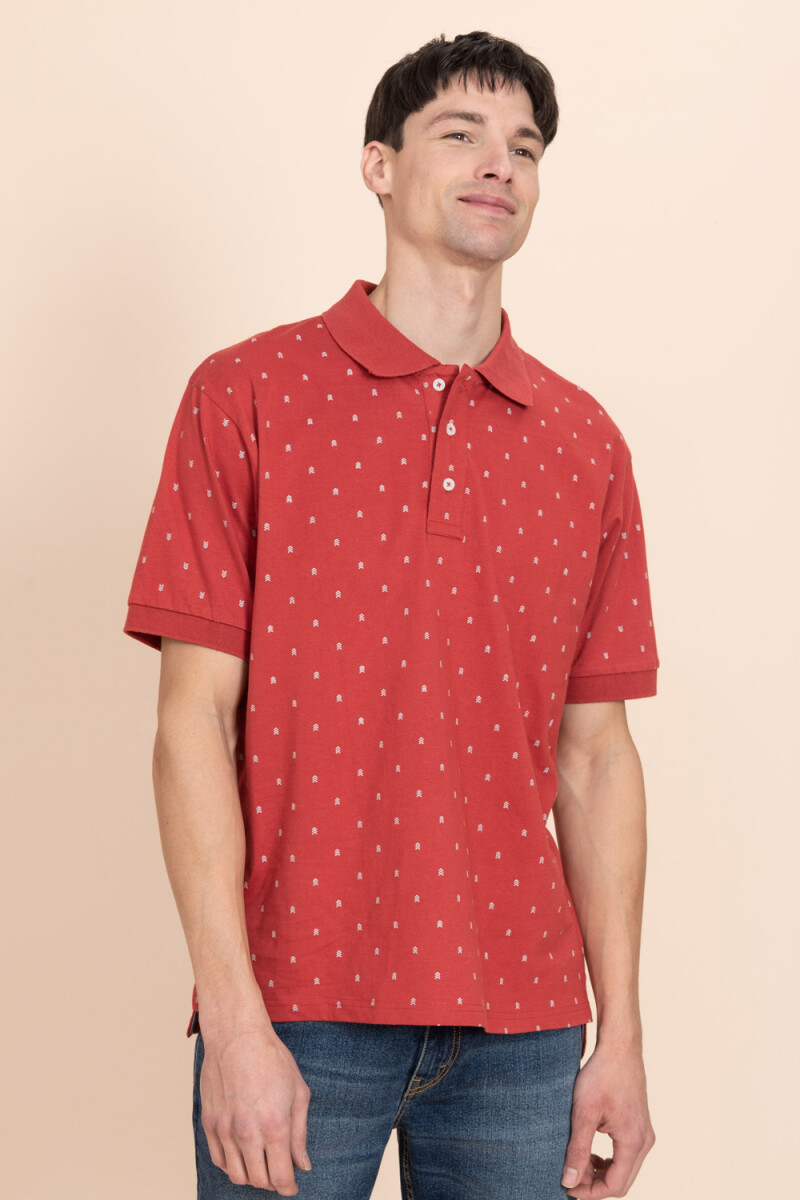 Camiseta polo - Coral 