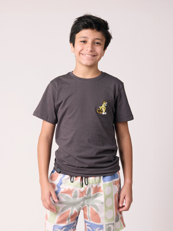 T-SHIRT JAEN TEEN RUSTY Gris Oscuro