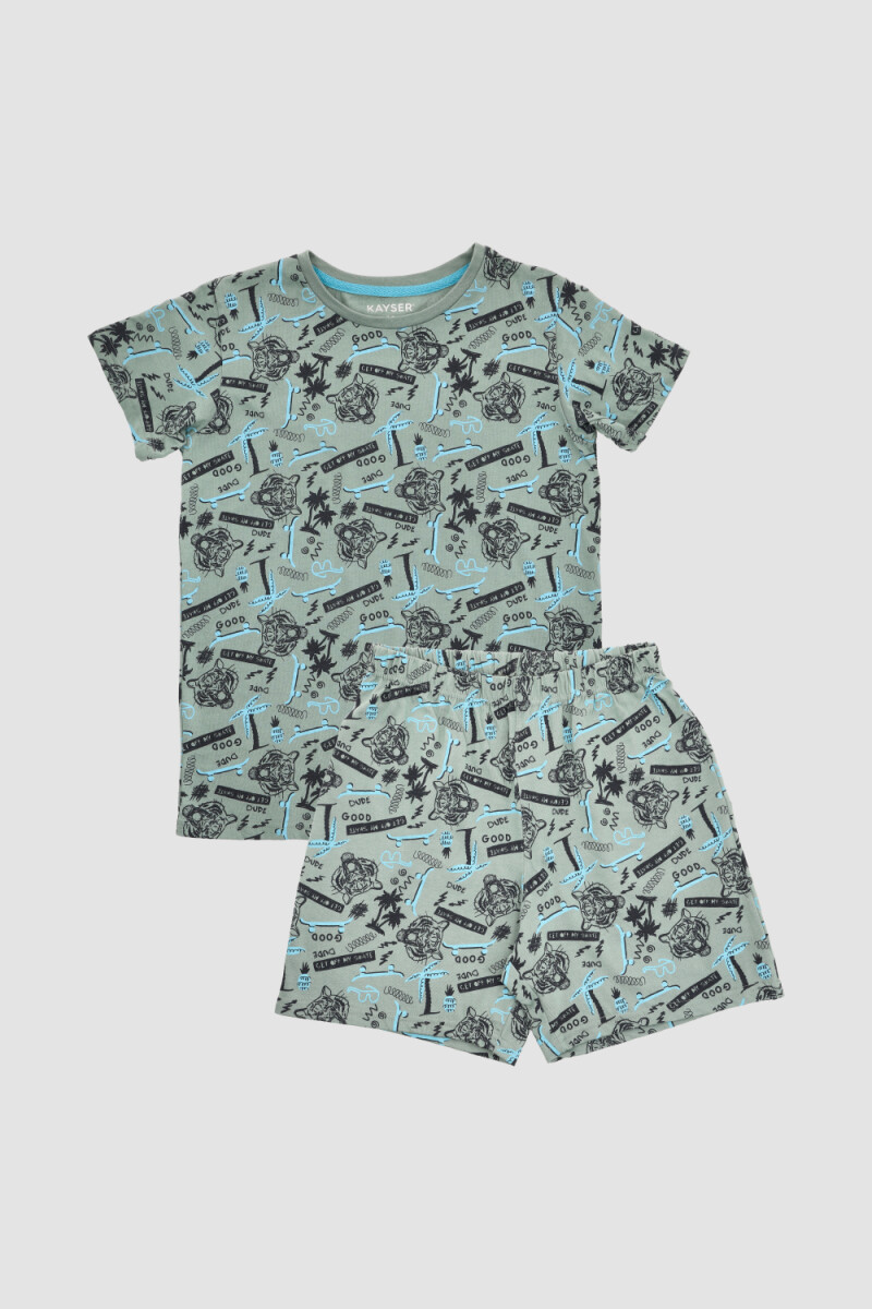 76.814-pijama good tiger Verde claro