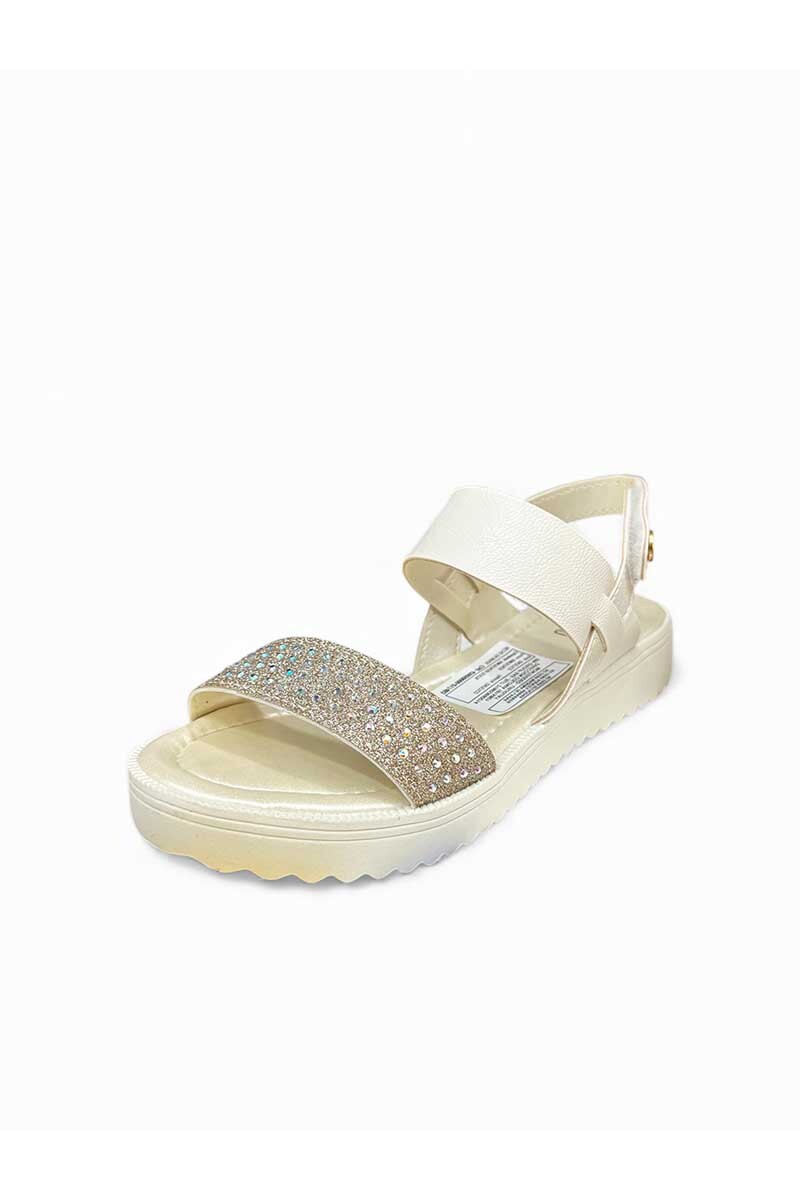 SANDALIA KLIN LOLA CON BRILLO Crudo